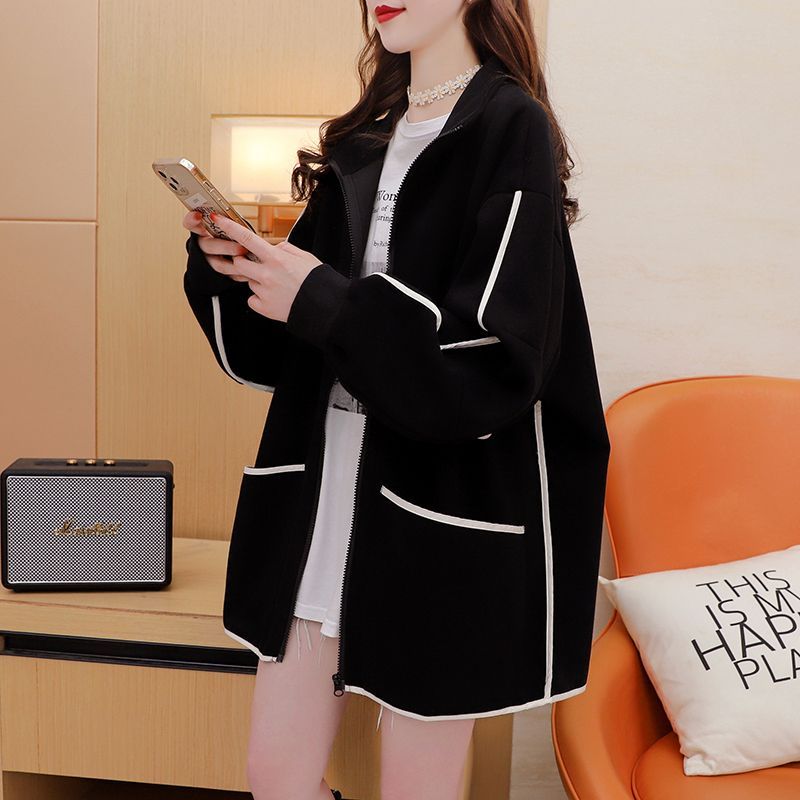 Spring and Autumn Style Young and Beautiful Trendy Coat Thin Ins Versatile Sweet Spicy Girl Casual Top Large Women's Wear