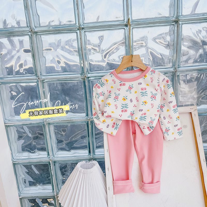 Baby underwear set German velvet children's autumn clothes baby clothes boys autumn pants girls boneless pajamas spring and autumn warm