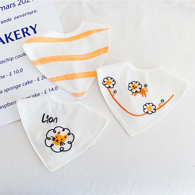 [Thin summer style] Baby triangle towel pure cotton waterproof baby saliva towel newborn saliva pocket anti-vomiting bib