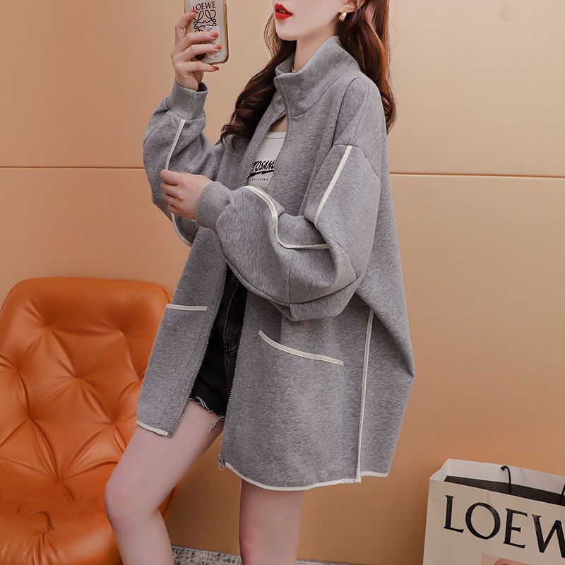 Spring and Autumn Style Young and Beautiful Trendy Coat Thin Ins Versatile Sweet Spicy Girl Casual Top Large Women's Wear