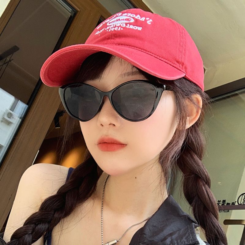 歐美甜酷辣妹風貓眼小臉太陽鏡2023新款墨鏡女造型ins網紅韓系潮