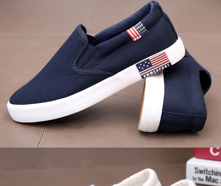 One foot canvas flat bottomed lazy shoes, old Beijing cloth shoes for women, and work casual_voghion.com