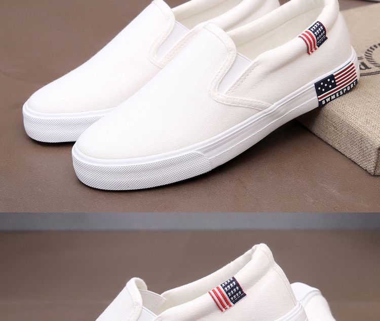 One foot canvas flat bottomed lazy shoes, old Beijing cloth shoes for women, and work casual_voghion.com