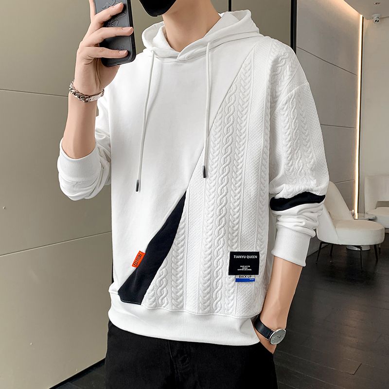衛衣男2023秋季新款潮流帥氣男士連帽衛衣外套春秋款男裝上衣寬鬆