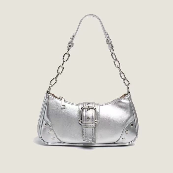 Women's bag original new bag niche texture baguette bag retro armpit bag versatile ins shoulder bag