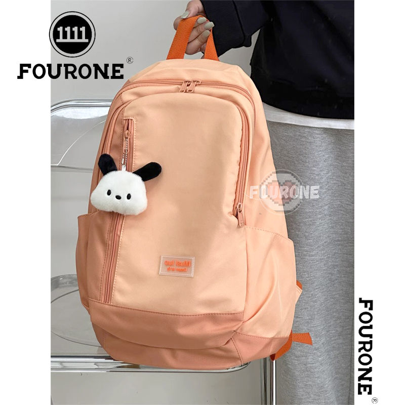 Schoolbag female high school student American retro large-capacity backpack Korean version versatile student backpack