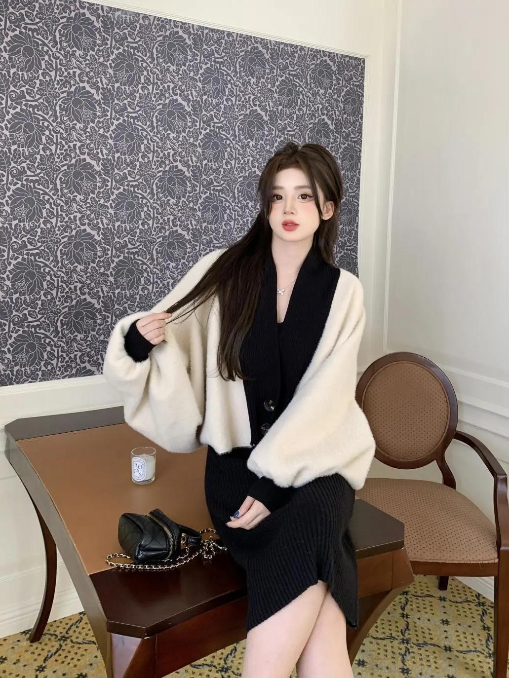 開衫設計感小眾慵懶新款韓版秋冬風香風2023女氣質顯瘦小毛衣針織