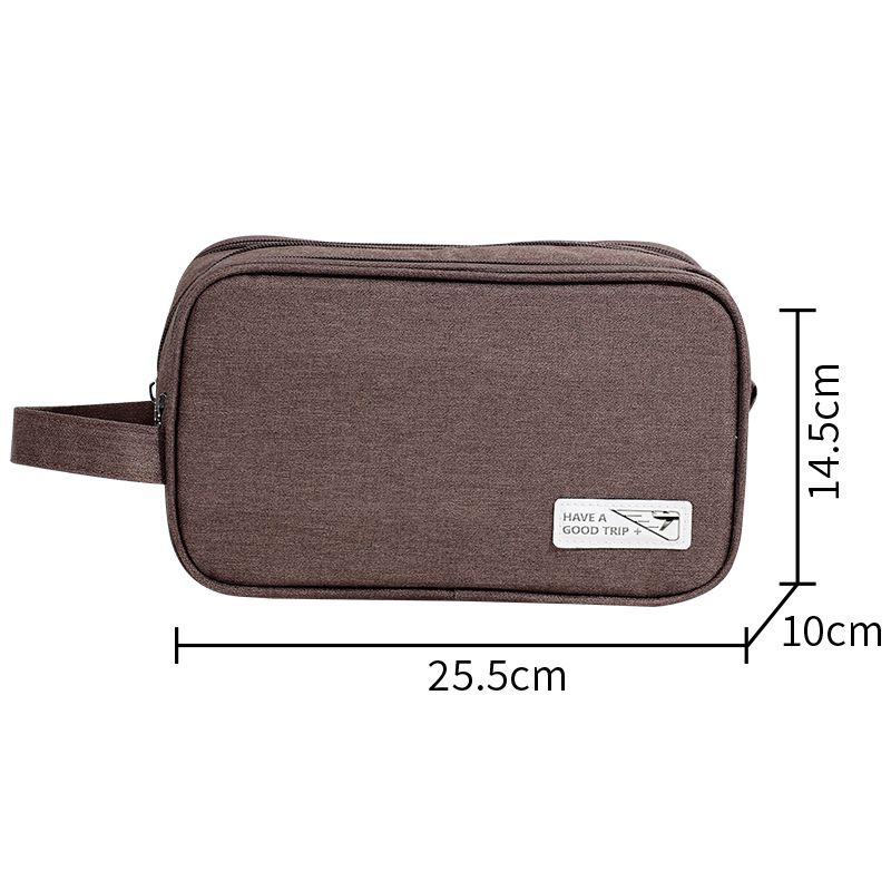 New double-layer toiletry bag for men and women, wet and dry partition cosmetic bag, portable travel artifact, large capacity storage