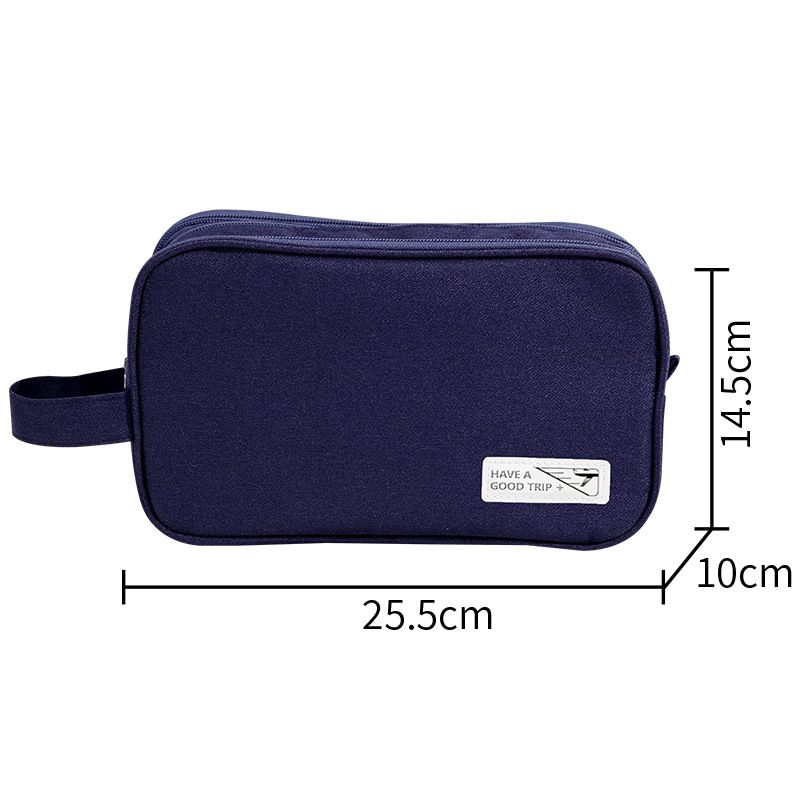 New double-layer toiletry bag for men and women, wet and dry partition cosmetic bag, portable travel artifact, large capacity storage