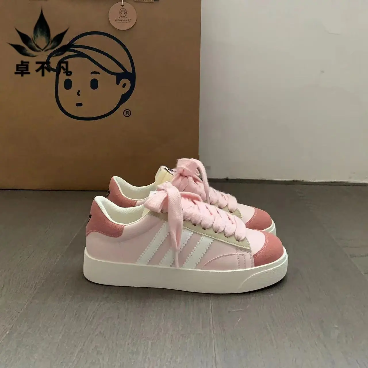 軟皮小白鞋女2023夏季新款拼色韓版圓頭透氣運動透氣百搭休閒板鞋