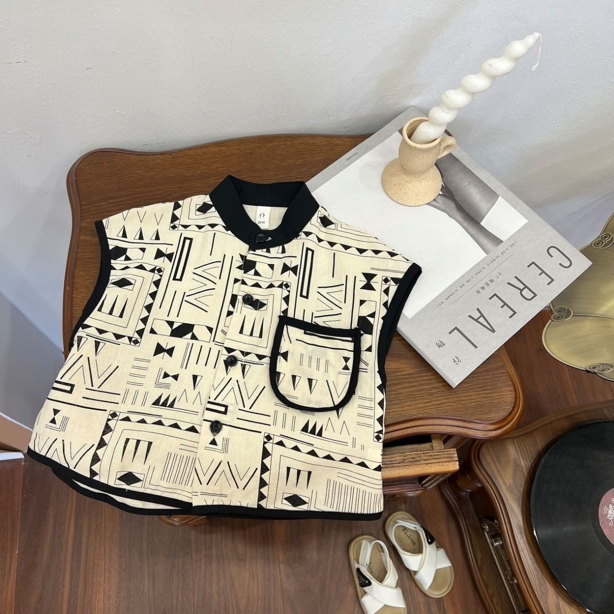 Boys and girls suits  new summer Korean style simple tops fashionable and versatile children's vests to wear with trousers