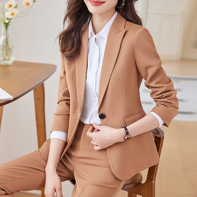 High-end professional suit, slim and stylish small suit, women's casual suit jacket, work wear, casual professional formal wear