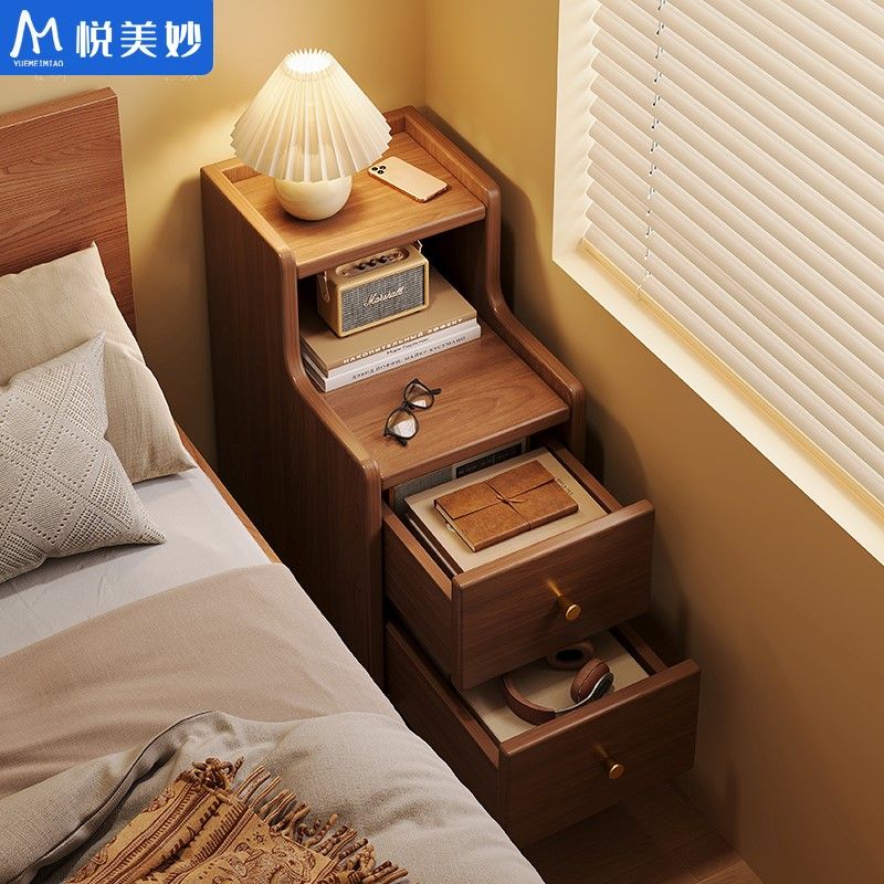 床头柜小型置物架卧室家用床边柜现代简约中式简易收纳储物小柜子