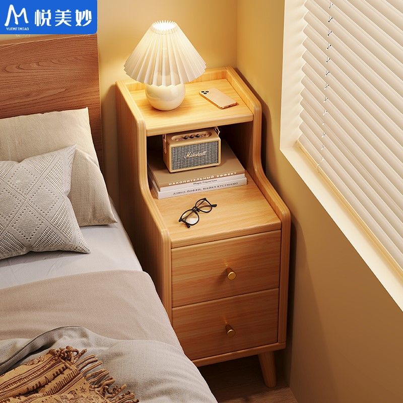 床头柜小型置物架卧室家用床边柜现代简约中式简易收纳储物小柜子