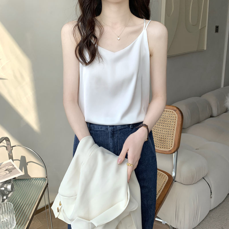 法式別致小吊帶內搭辣妹上衣ins背心女夏季設計感小眾外穿打底衫