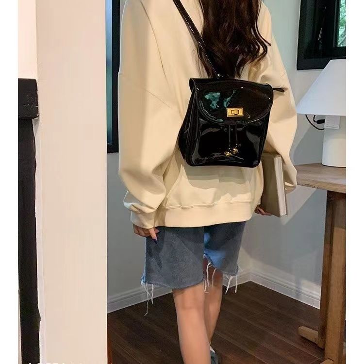 銀色雙肩包女包包2023新款包包時尚女包背包小眾百搭小包