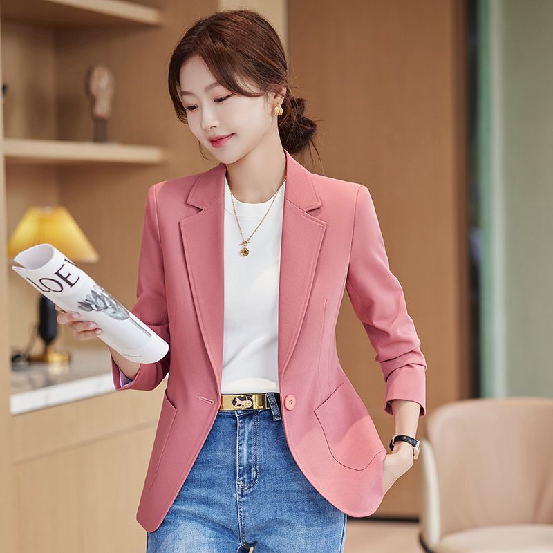 Small suit jacket for women 2023 new Spring Festival new versatile casual fashion small professional suit top for women