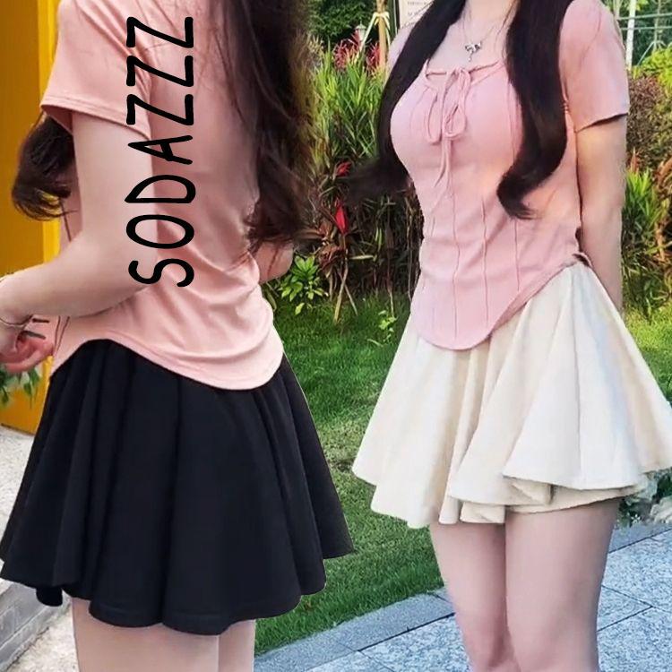 Moberg MBG large size fat mm culottes women's new drapey ballet high waist slim summer a-line wide-leg shorts