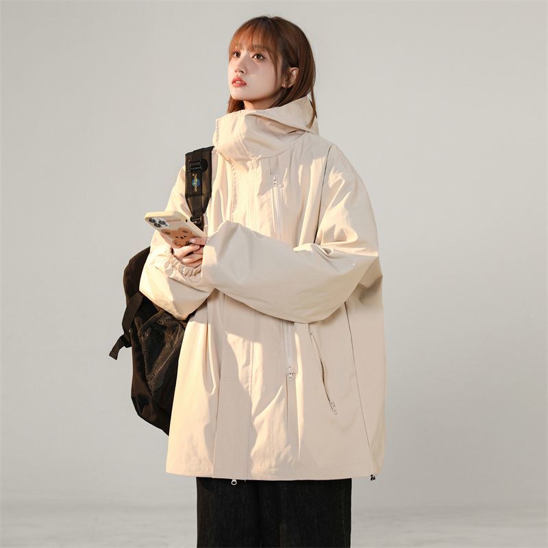 New American style jacket for women Korean style loose casual spring and autumn outdoor functional trendy brand jacket ins