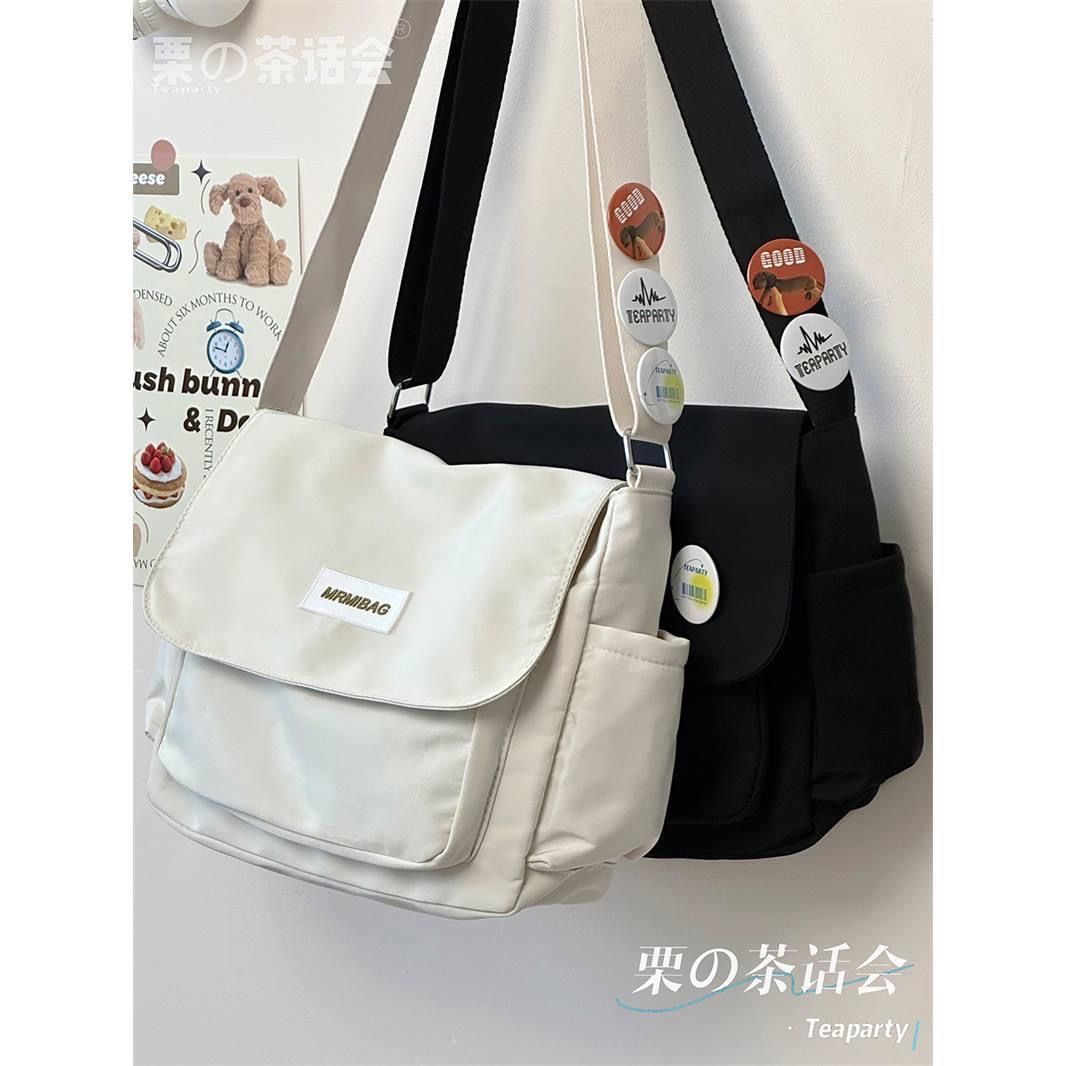 Japanese ins college student crossbody bag class casual backpack shoulder bag Harajuku retro bag female messenger bag male