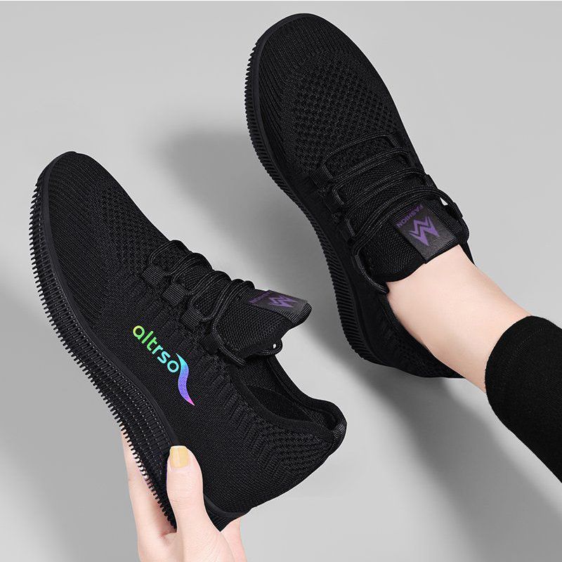 Solas macias antiderrapantes para trabalho de cozinha, pé de longa duração, não cansativo, sapatos velhos de pano de Pequim, primavera feminina e_voghion.com