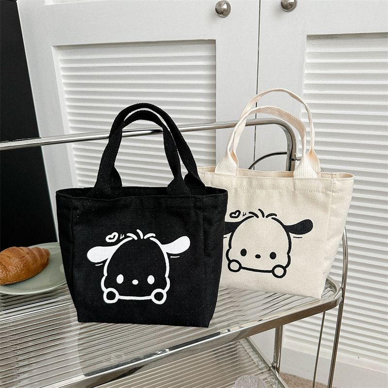 Small handbag female student carrying when going out  new bag mini canvas bag female student Korean style lunch bag