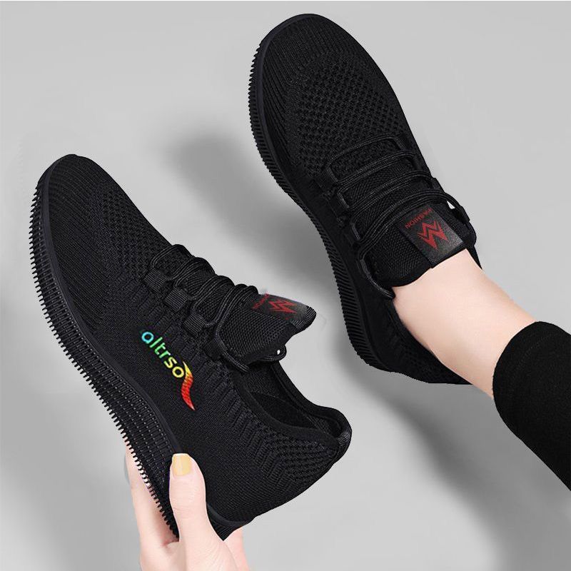 Solas macias antiderrapantes para trabalho de cozinha, pé de longa duração, não cansativo, sapatos velhos de pano de Pequim, primavera feminina e_voghion.com