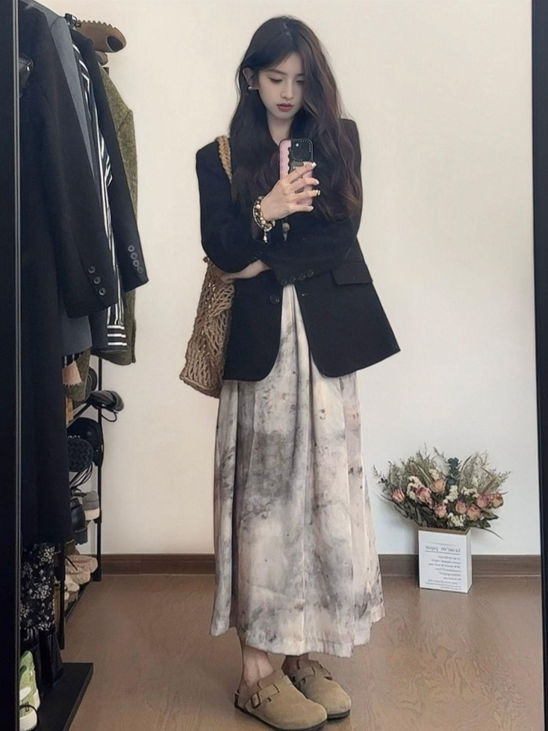 Black suit jacket for small women, casual, loose, Korean version, spring and autumn, new style, high-end, foreign style, versatile small suit
