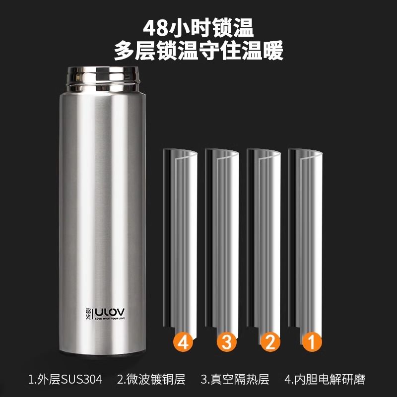 富光高档保温杯男女士便携车载316不锈钢水杯泡茶杯子大容量500ml 图 5