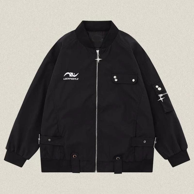 American High Street Coat Men's and Women's Small Baseball Jersey Autumn New Trendy Brand Jacket Thin Style_voghion.com