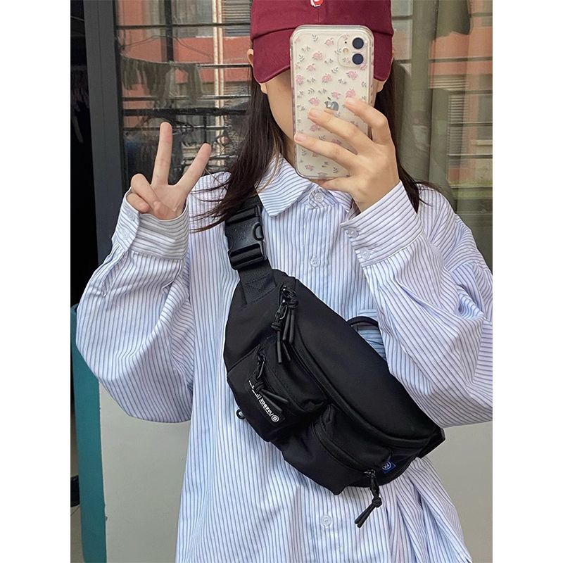 學院風條紋長袖襯衫女春秋薄款防曬襯衣寬鬆POLO領高級感外搭上衣