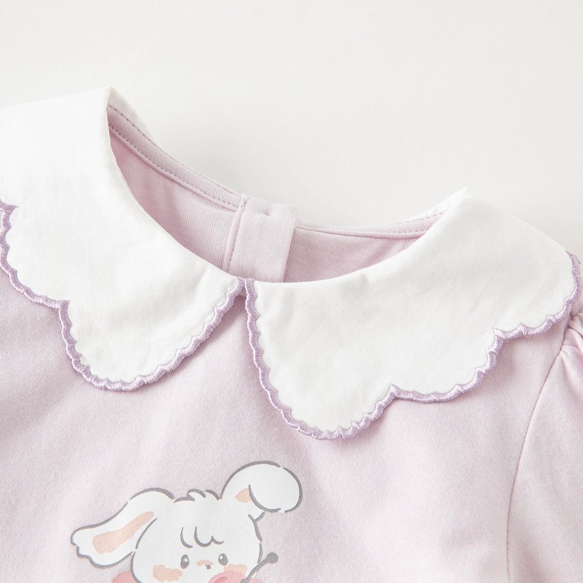 Girls' long-sleeved t-shirt spring and autumn new style Korean version of cute cartoon tops for small and medium-sized children, fashionable cotton bottoming shirts