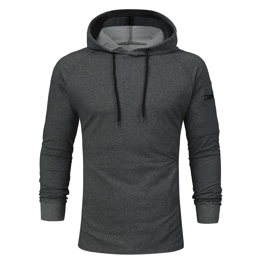 Muscle Brothers Men's Sports Hoodie Slim Fit Pullover Training Top_voghion.com