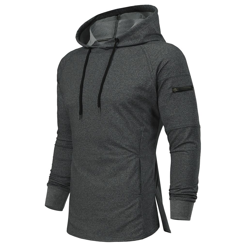 Muscle Brothers Men's Sports Hoodie Slim Fit Pullover Training Top_voghion.com