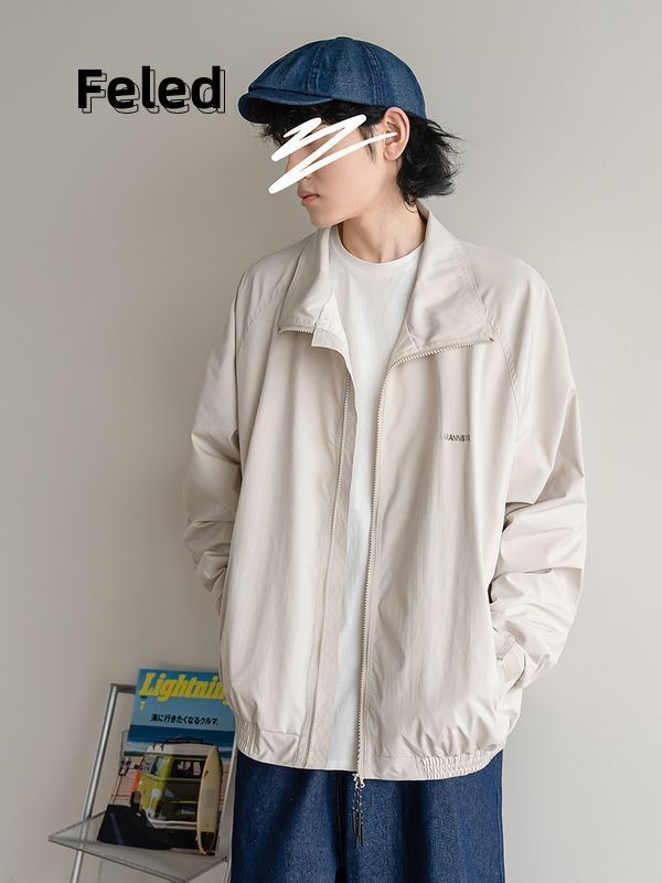 飛拉丹頓早秋新款夾克男女同款日系高級工裝外套oversize外穿上衣