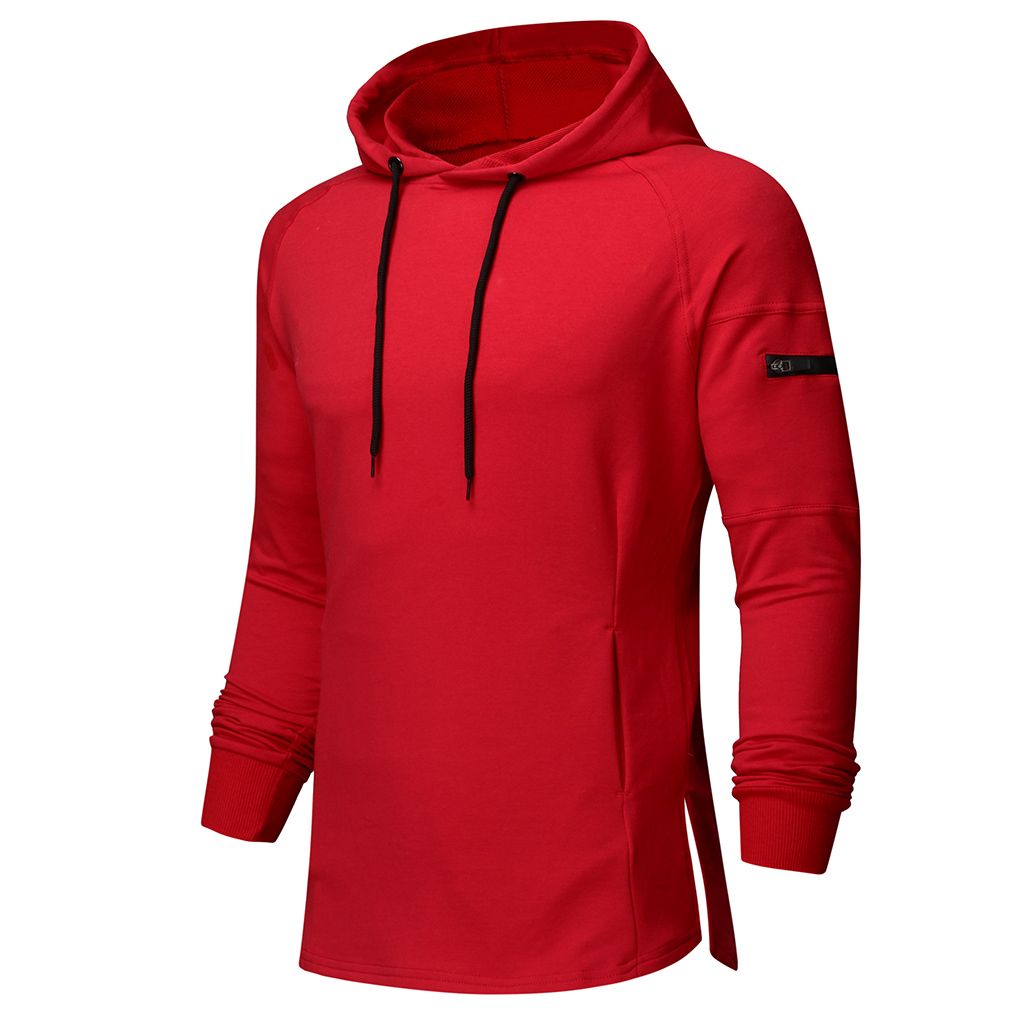 Muscle Brothers Men's Sports Hoodie Slim Fit Pullover Training Top_voghion.com