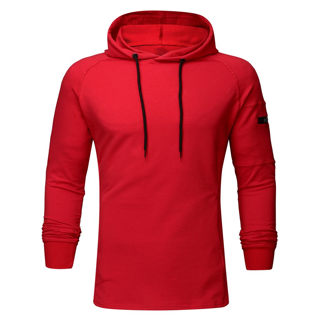 Muscle Brothers Men's Sports Hoodie Slim Fit Pullover Training Top_voghion.com