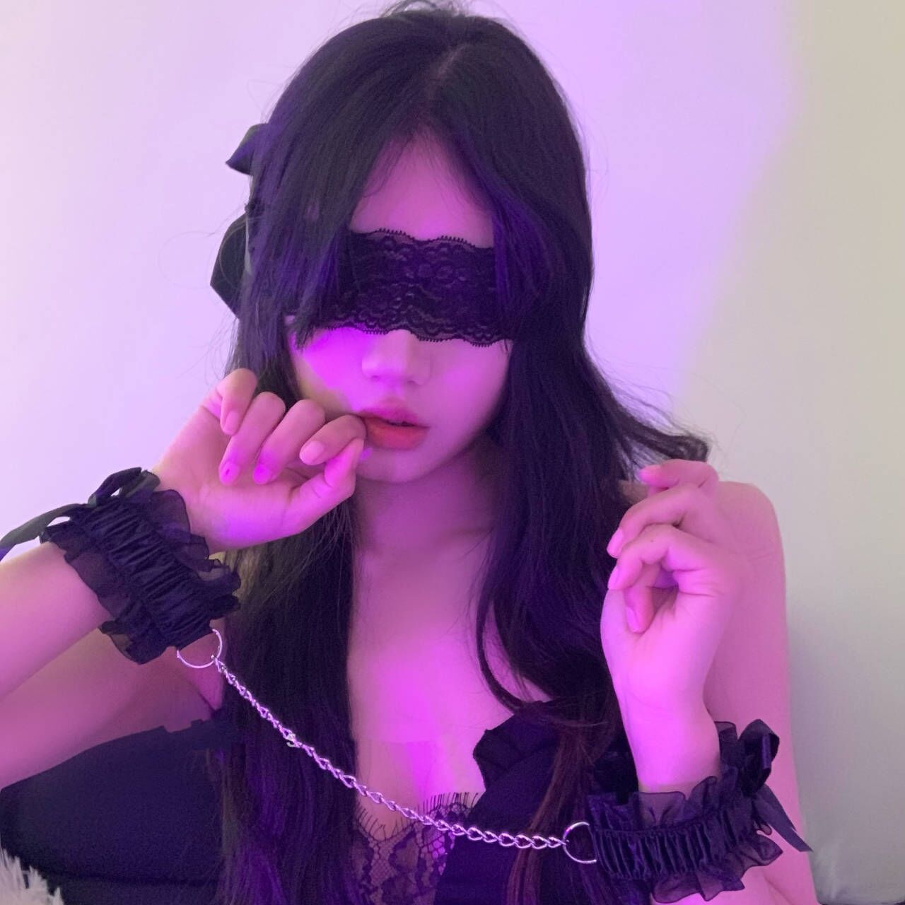 Lace eye mask, sexy blindfolded goddess device, black sexy abstinence system, blackout, sexy eye covering ribbon, sleep handcuffs