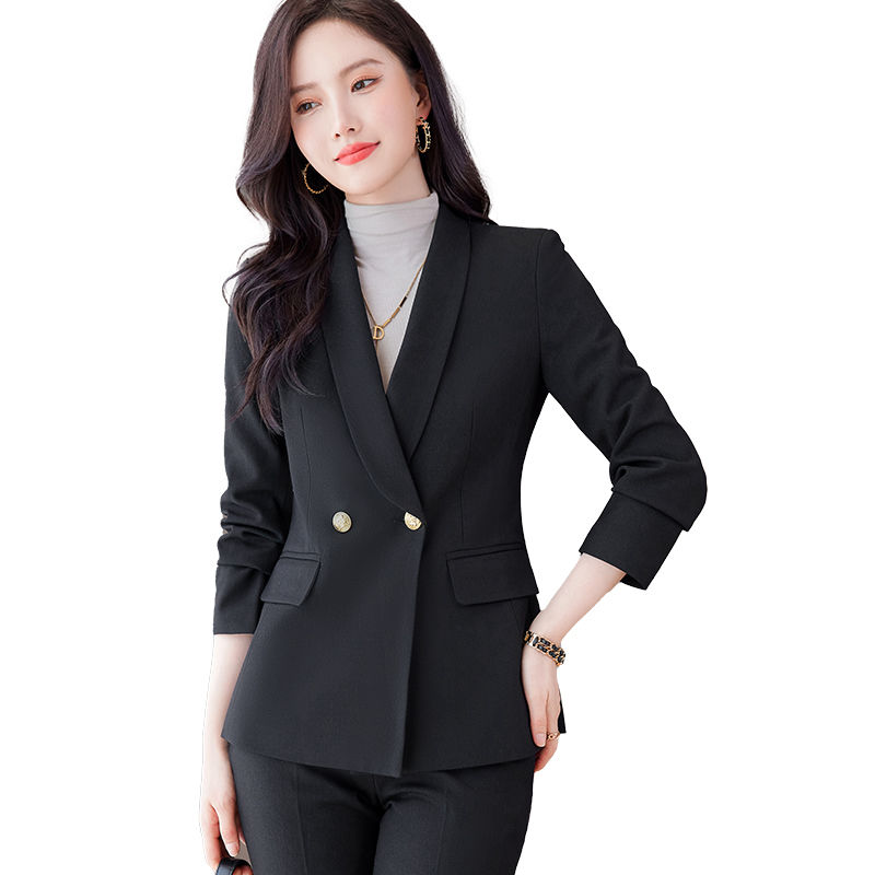 Casual small suit suit for women with high-end spring and autumn fashion temperament goddess style professional work clothes formal suit winter