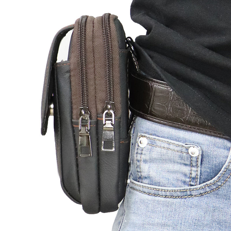 New mobile phone waist bag for men, multifunctional belt bag for construction site work, mobile phone bag, waist bag, outdoor mobile phone bag