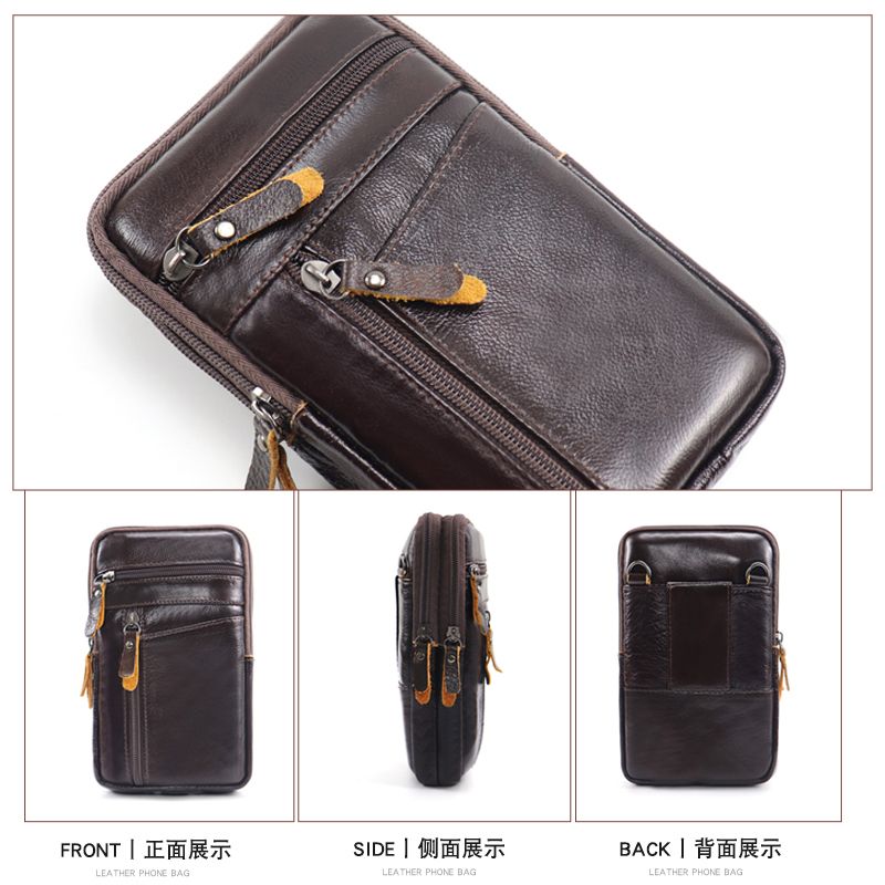 New mobile phone waist bag for men, multifunctional belt mobile phone bag, construction site work mobile phone bag, waterproof cross-body waist bag