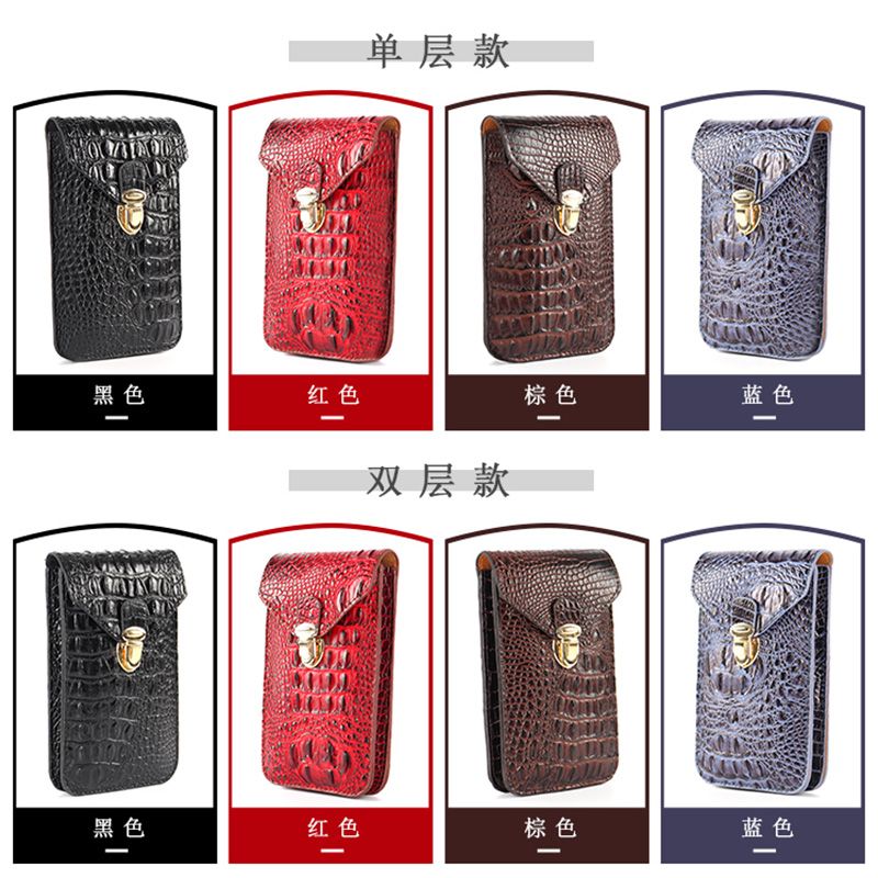 New mobile phone bag for men, multifunctional belt mobile phone bag, outdoor sports mobile phone case, waterproof and wear-resistant waist bag