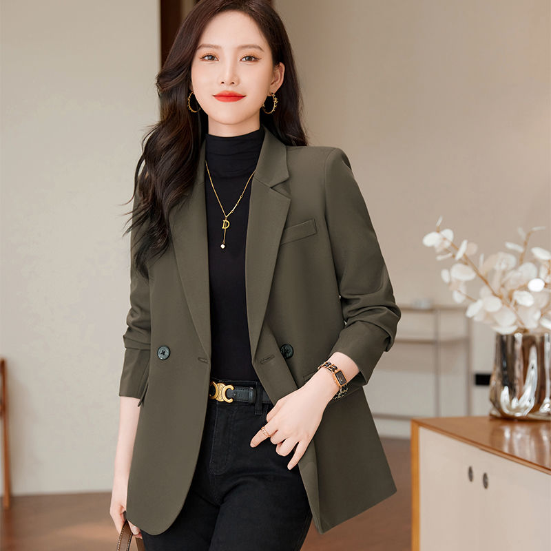 西裝外套女春季新款高級感後開叉時尚休閒西服套裝氣質職業裝套裝