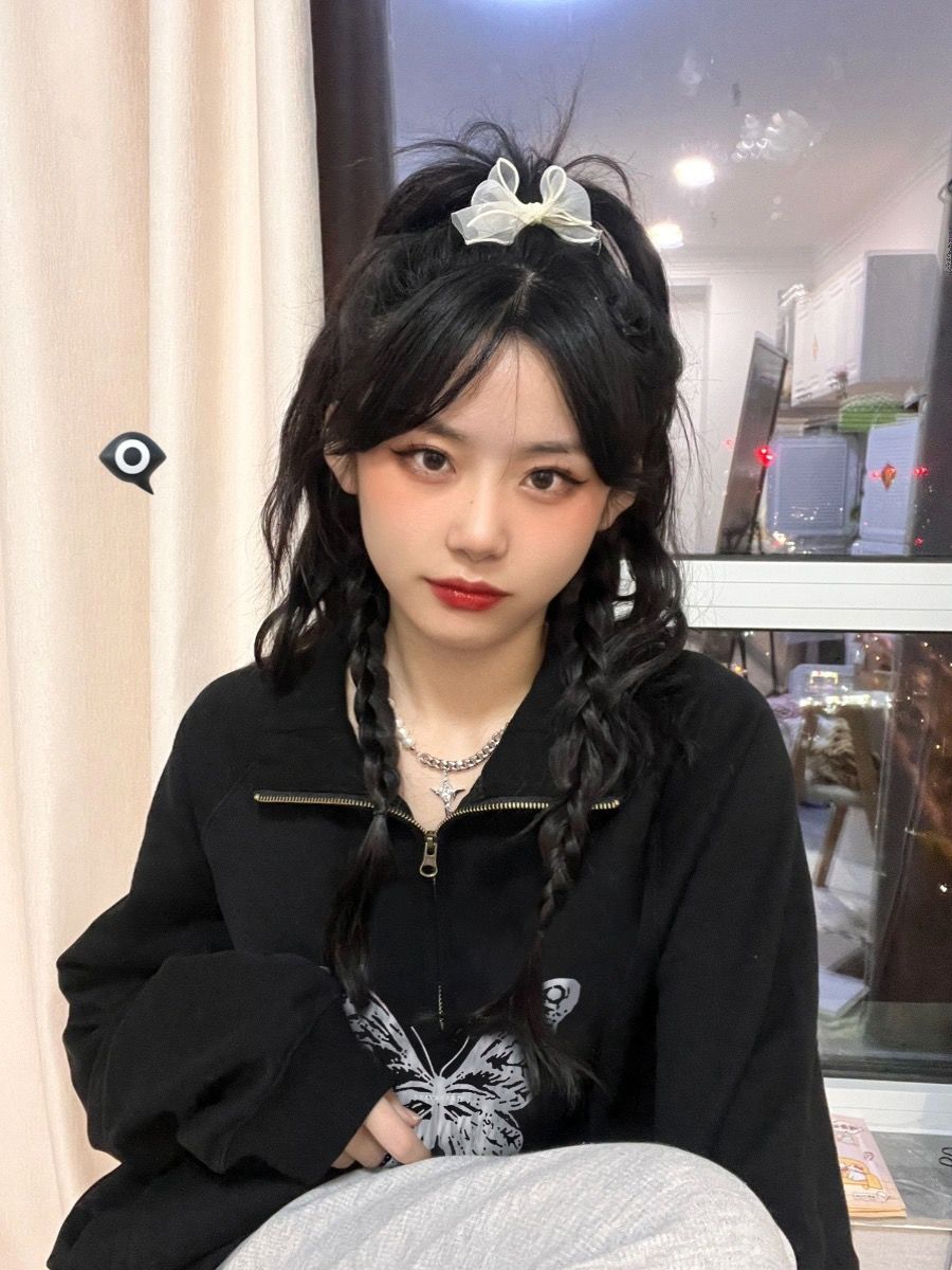 polo領拉鏈衛衣女2023新款港風chic春秋薄款美式復古寬鬆套頭上衣