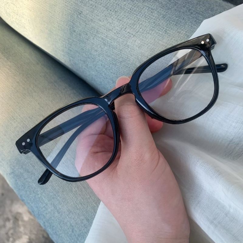 Black-framed makeup artifact glasses for myopia professional women, which can be equipped with prescription lenses, Korean trendy round face slimming eye frame