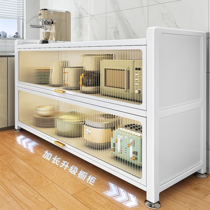 厨房置物架落地多层收纳柜多功能微波炉烤箱餐边碗柜储物柜子