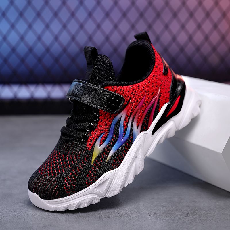 Jungenschuhe Frühjahr Neue atmungsaktive Sportschuhe für mittlere bis große Jungen Grundschul-Mesh-Laufschuhe für Jungen mit weicher Sohle_voghion.com