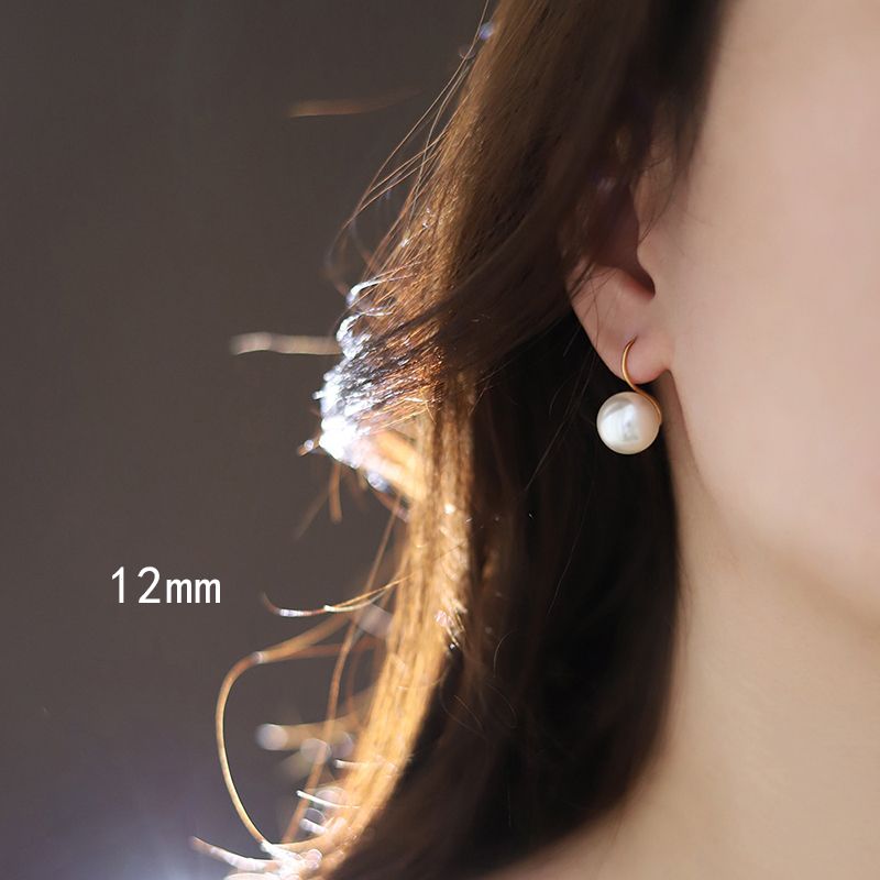 新中式珍珠高档耳环新款时尚耳挂耳饰女高级感轻奢网红爆款耳钩