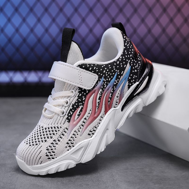 Jungenschuhe Frühjahr Neue atmungsaktive Sportschuhe für mittlere bis große Jungen Grundschul-Mesh-Laufschuhe für Jungen mit weicher Sohle_voghion.com