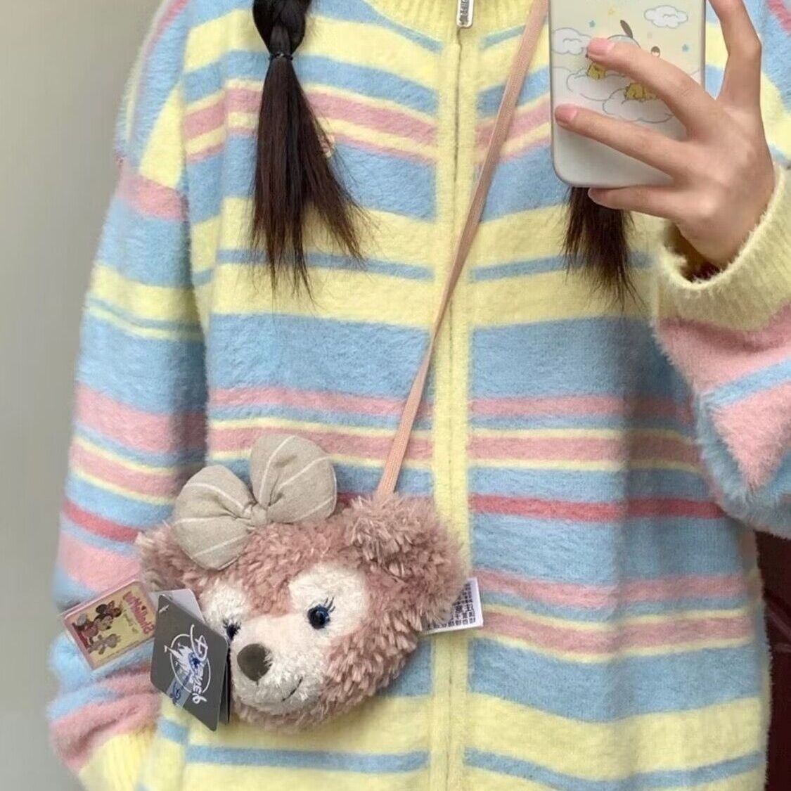 多巴胺彩色條紋針織開衫女秋冬季新款設計感慵懶風拉鏈毛衣外套女
